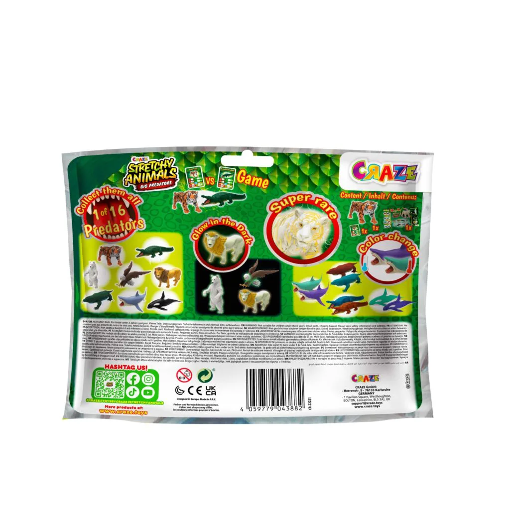 Колекционерска фигурка, Craze, Разтегливи животни, Големи хищници - Image 14