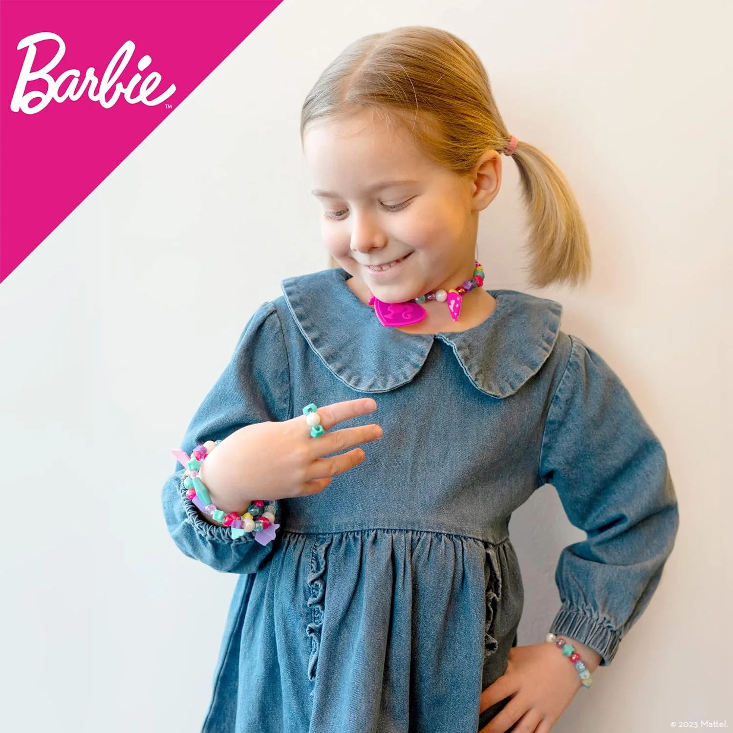 Творчески комплект, Lisciani, Barbie, Направи си сам бижута в чантичка - Image 4