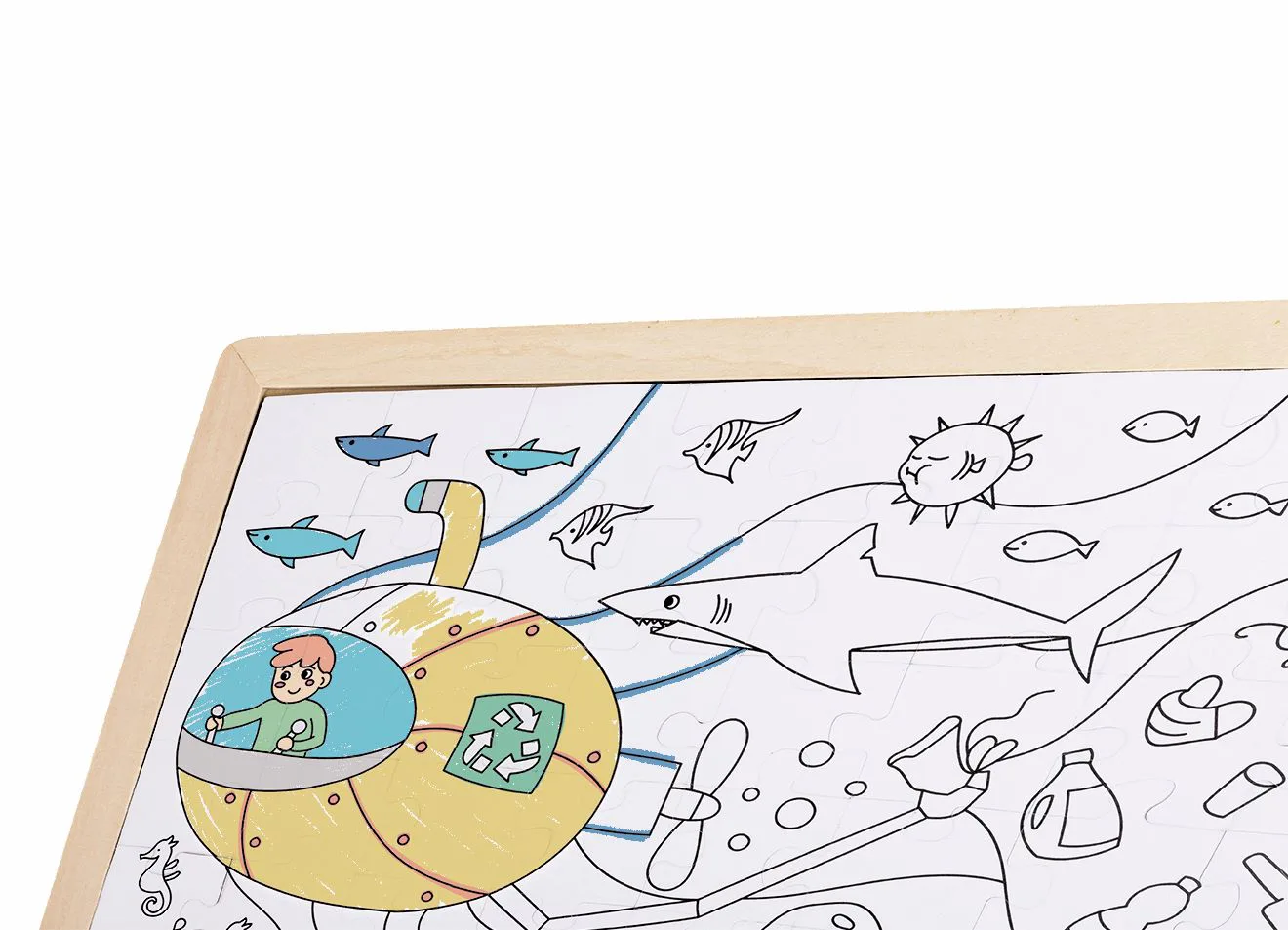 Дървен пъзел, Hape, Приключения в океана, 48 части - Image 5