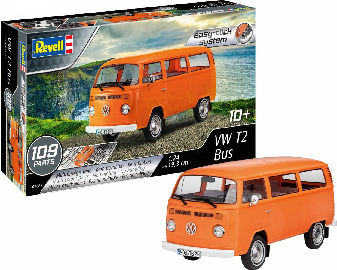 Сглобяем модел, Revell, Микробус VW T2, 109 части - Image 2