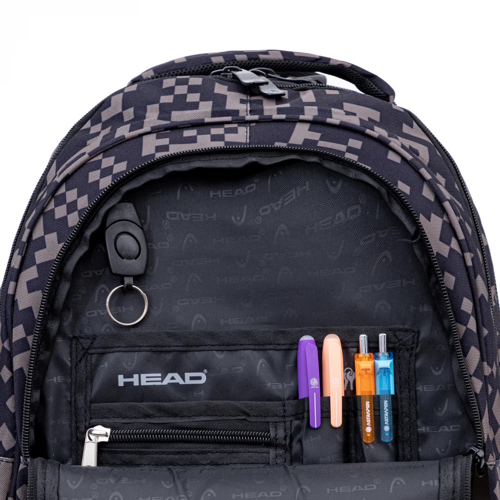 Ученическа раница, Head, Сиви блокчета, AB300, 42 х 30 х 19 см - Image 4