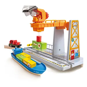 Дървен комплект, Hape, морски и железопътен превоз на товари, 4 части - Image 2