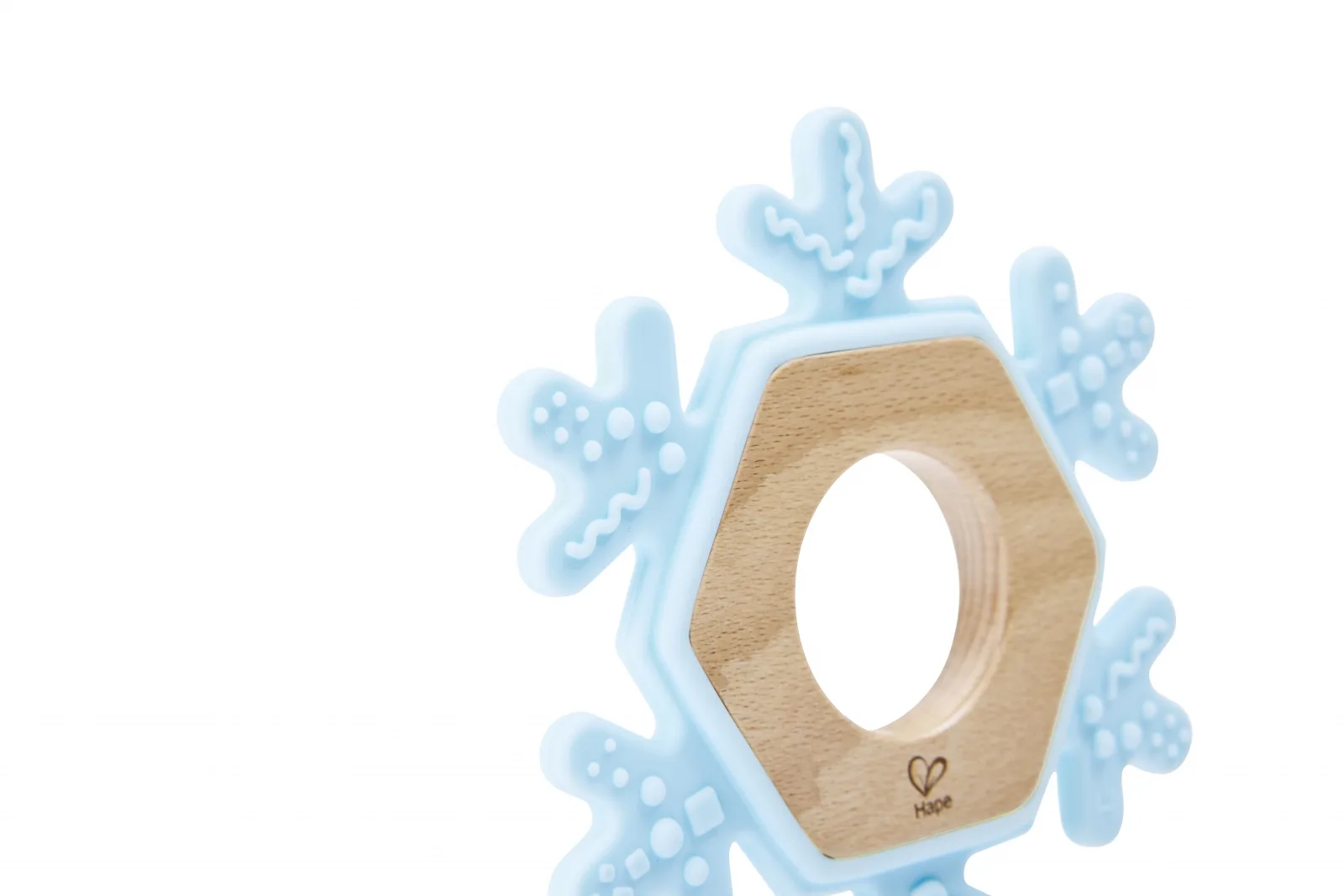 Дървена гризалка за зъби, Hape, Снежинка - Image 4
