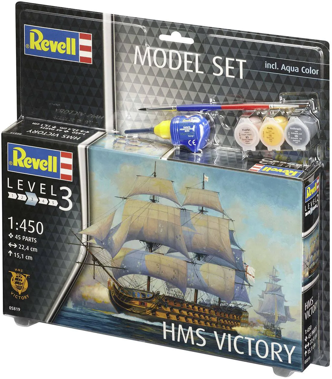 Комплект сглобяем модел, Revell, Ветроходен кораб HMS Victory, 45 части - Image 2