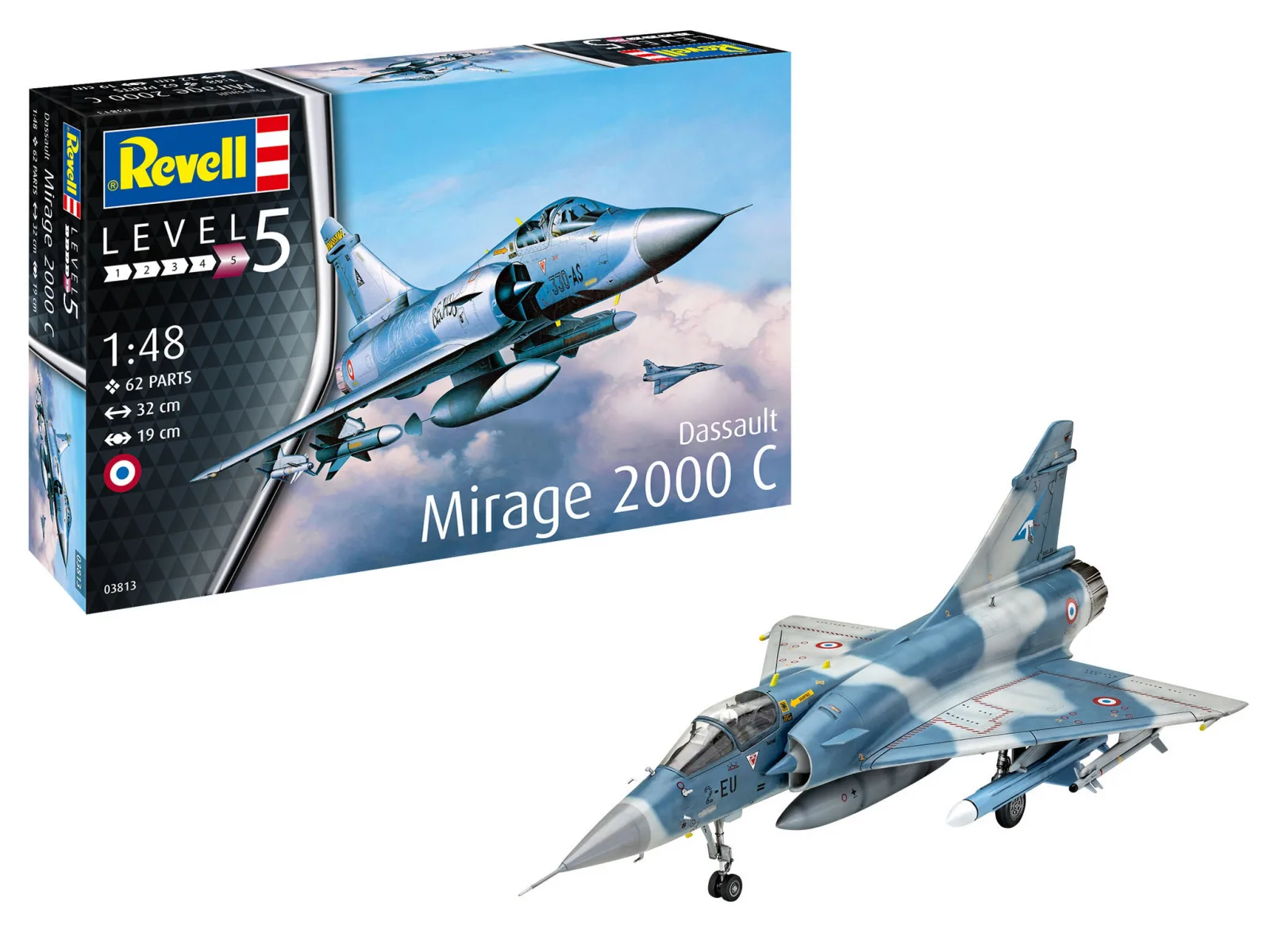 Сглобяем модел, Revell, Dassault Mirage 2000C, 62 части - Image 2
