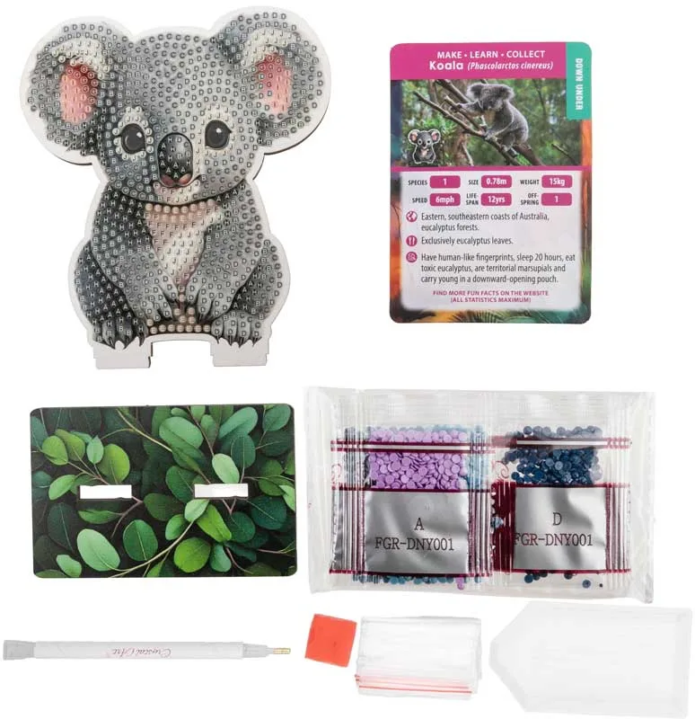 Комплект за диамантена бродерия, Craft Buddy, Crystal Art Buddies, Коала, 7 части - Image 2