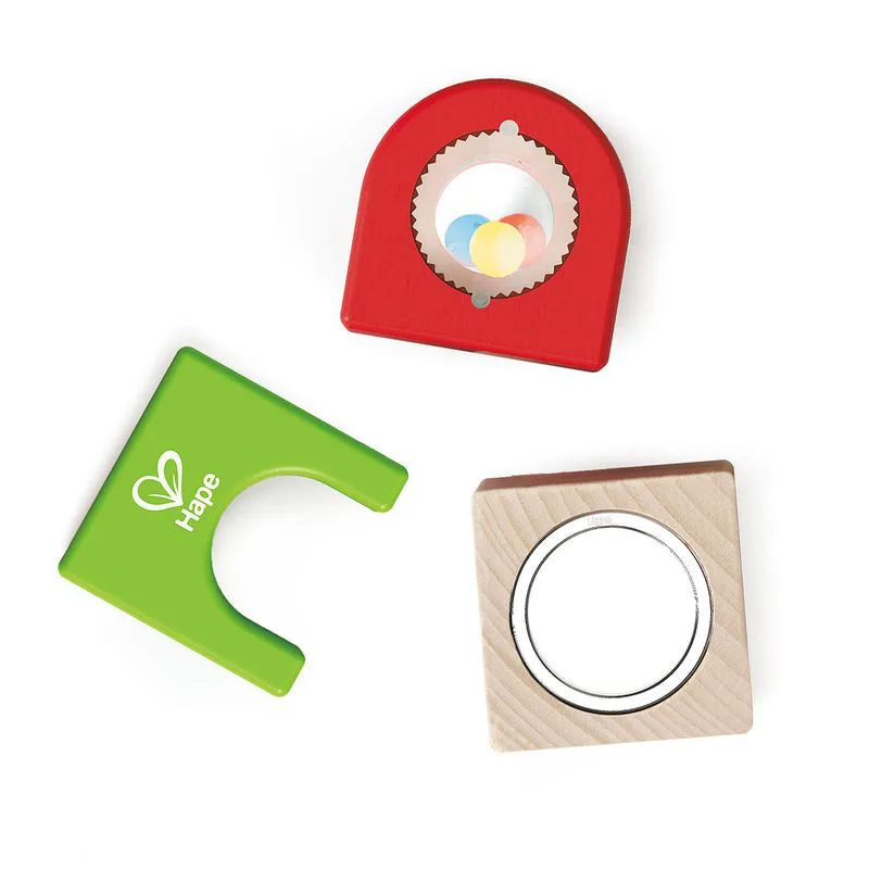 Дървен комплект, Hape, Гара от кубчета, 5 части - Image 4