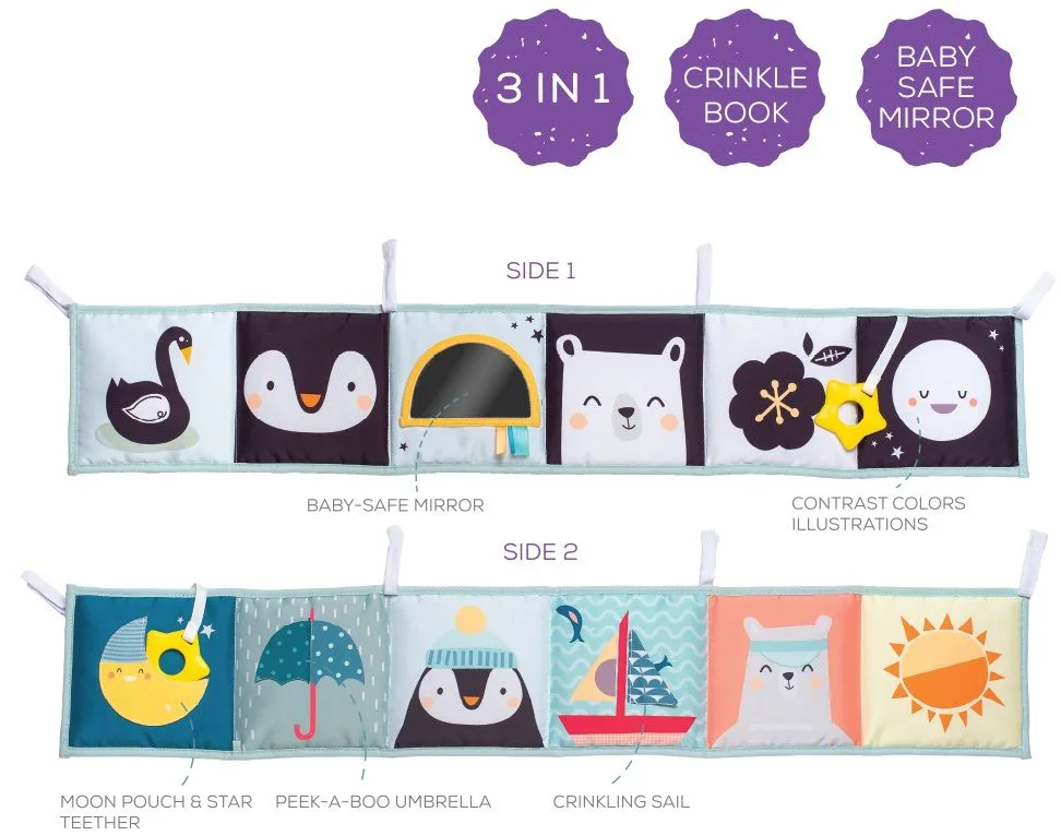 Детска книжка с активности, Taf Toys, Северен полюс, 14 х 85 cm - Image 2