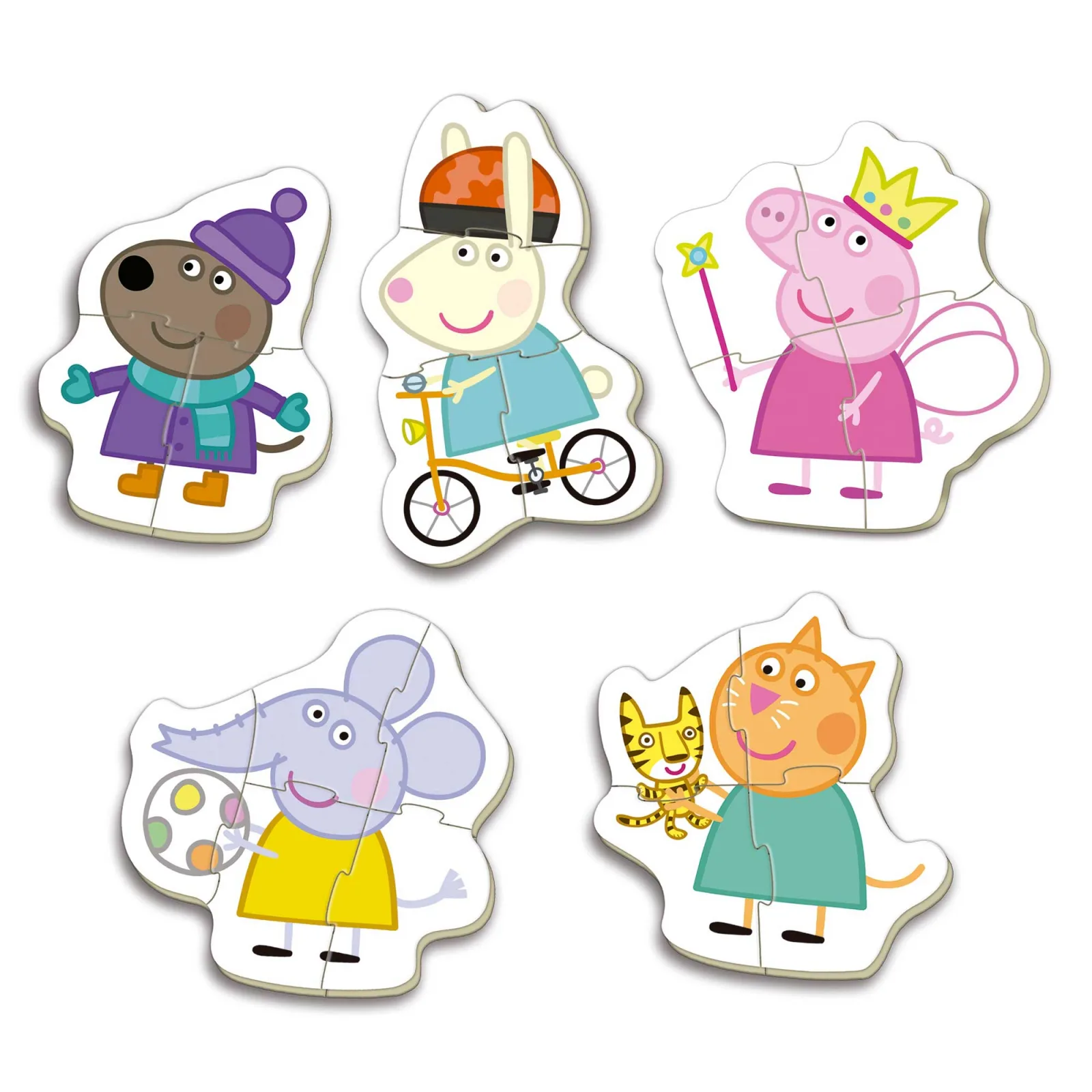 Прогресивен пъзел, Educa, Peppa Pig, 5 в 1, 3/4/4/4/5/ части - Image 2