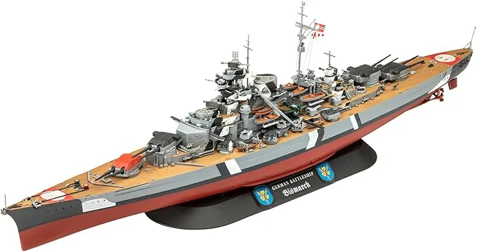 Сглобяем модел, Revell, Подаръчен комплект Легендарният Бисмарк, с аксесоари - Image 3