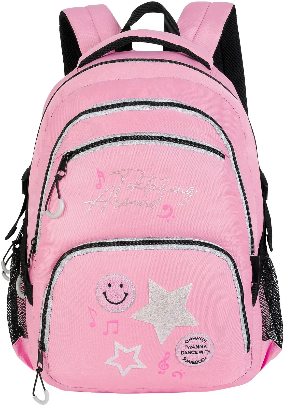 Ученическа раница, Unkeeper, Tiktoking Around, 44 x 32 x 14 см, Розов - Image 2