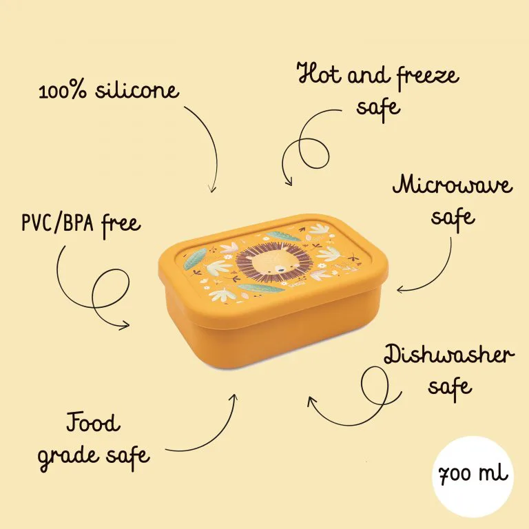 Силиконова разделителна кутия за обяд, Sassi, Лъв - Image 5