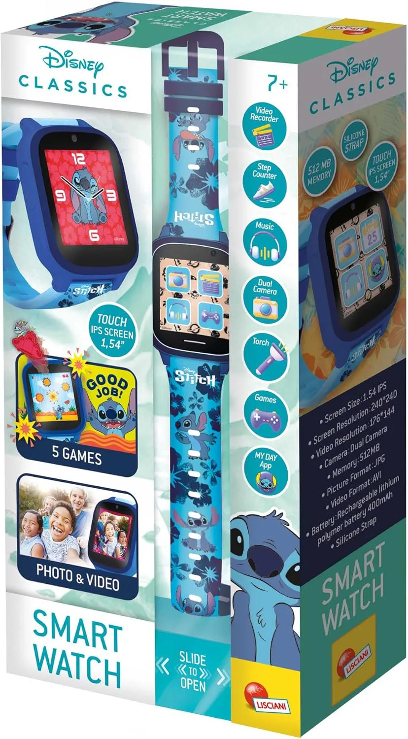 Детски смарт часовник, Lisciani, Stitch - Image 7