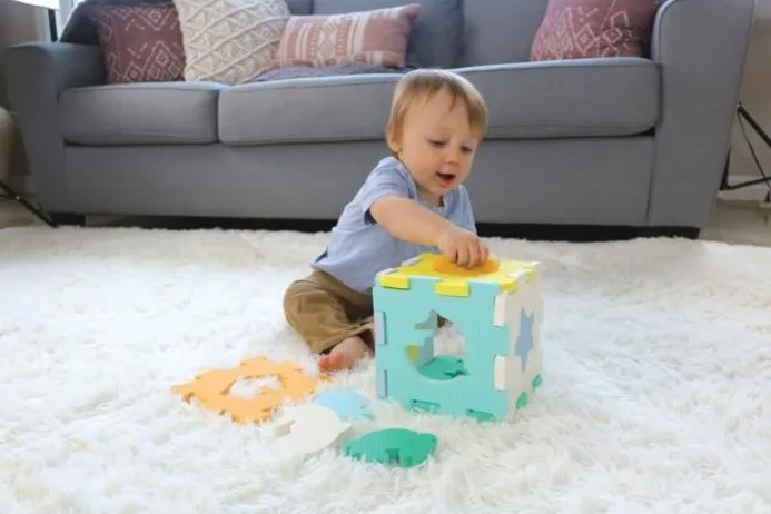 Мини мека постелка от пяна, Infantino, Пъзел, Морски животни - Image 3