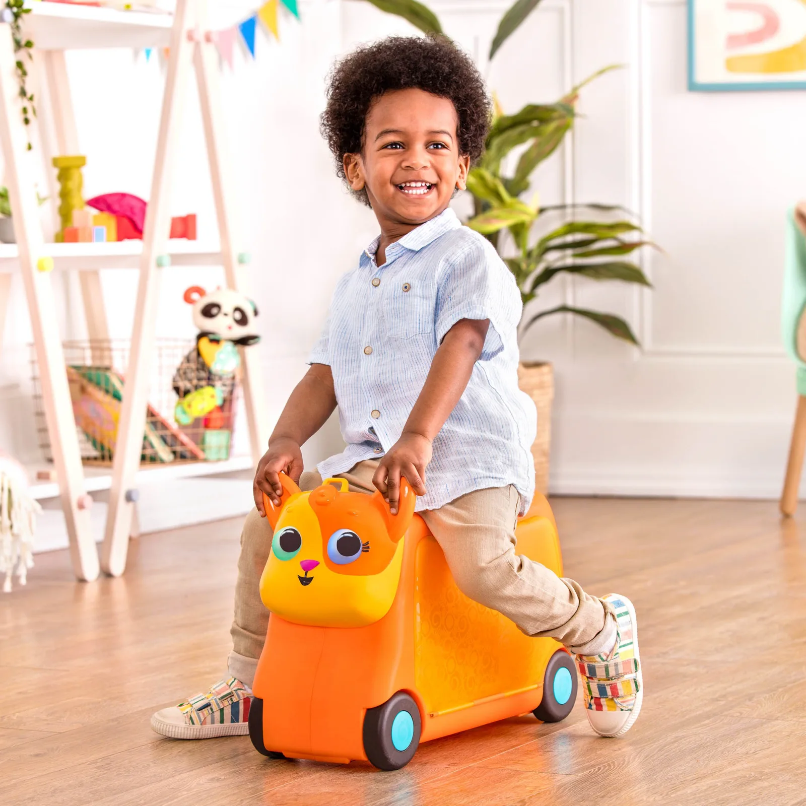 Детски куфар, Battat, Коте, Оранжев - Image 4