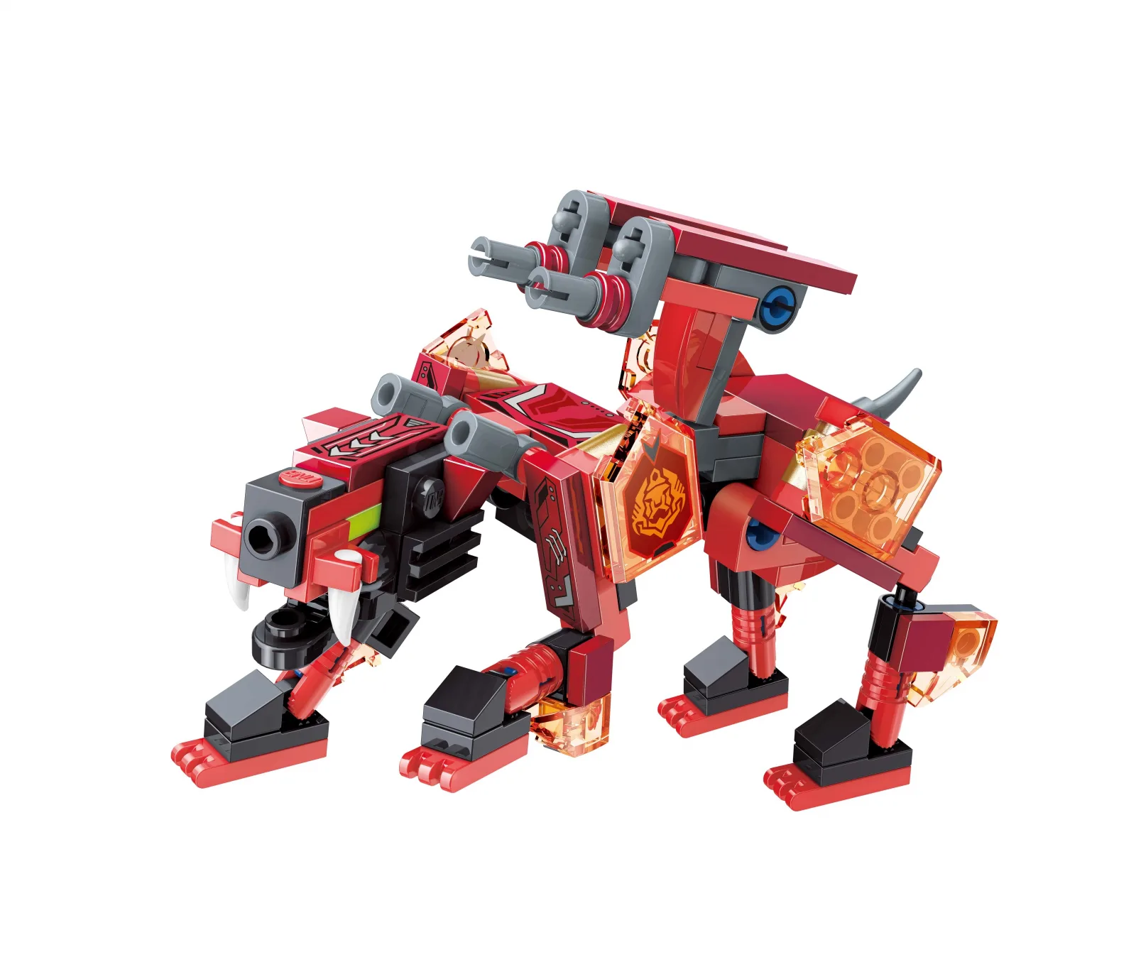 Конструктор, Qman, Mechanical Beasts, Саблезъб тигър, 145 части - Image 2