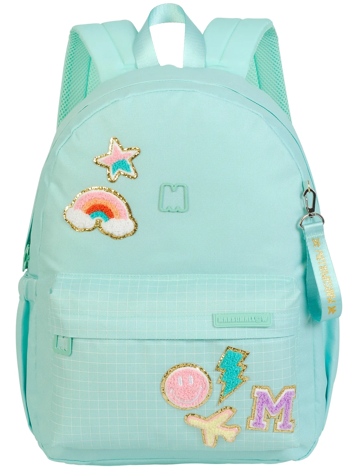 Ученическата раница, Marshmallow, Chenill, 43 x 31 x 16 см, Мента - Image 2