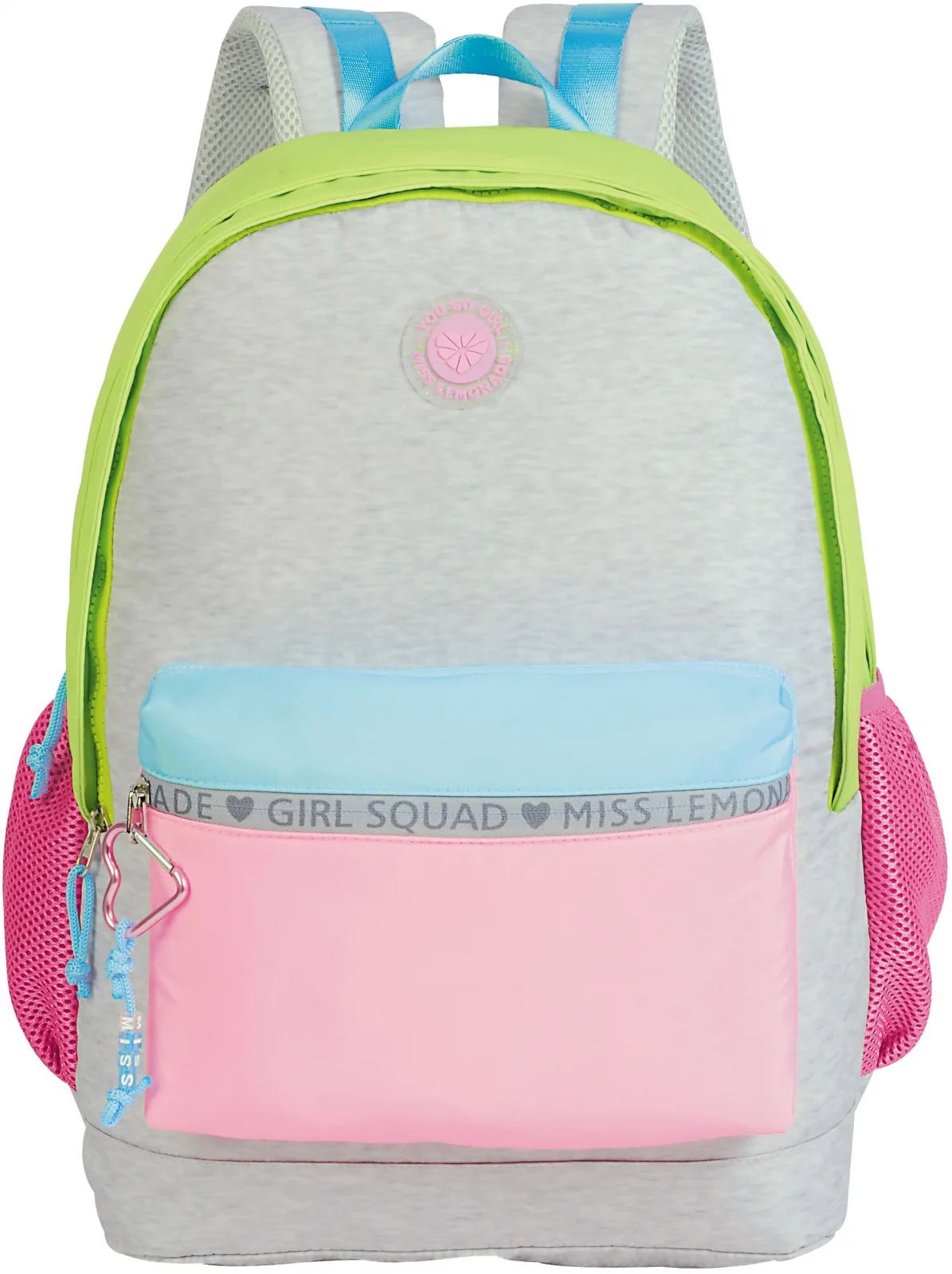 Ученическа раница, Miss Lemonade, Girl Squad, 44 x 32 x 18 см, Розов - Image 2
