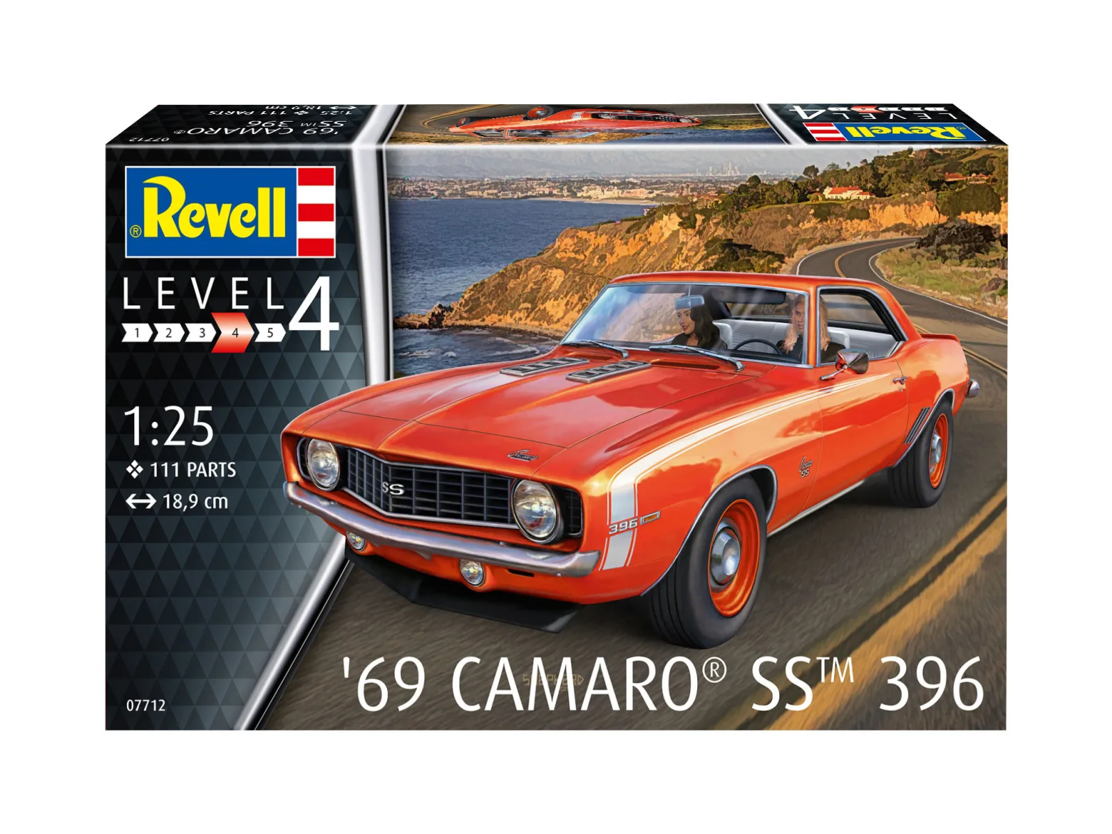 Сглобяем модел, Revell, Chevrolet Camaro SS 396 1969г, 111 части - Image 6