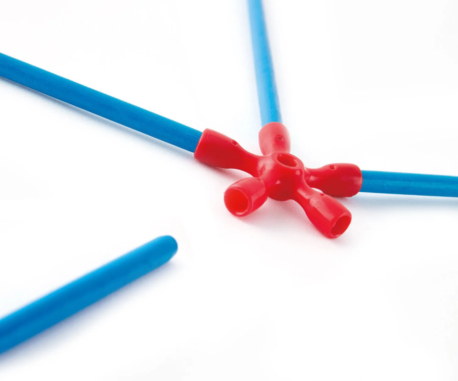 Бамбуков конструктор, Hape Flexistix, Комплект кули, 132 части - Image 4