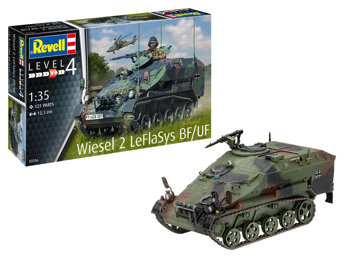 Сглобяем модел, Revell, Wiesel 2 LeFlaSys BF/UF, 121 части - Image 2