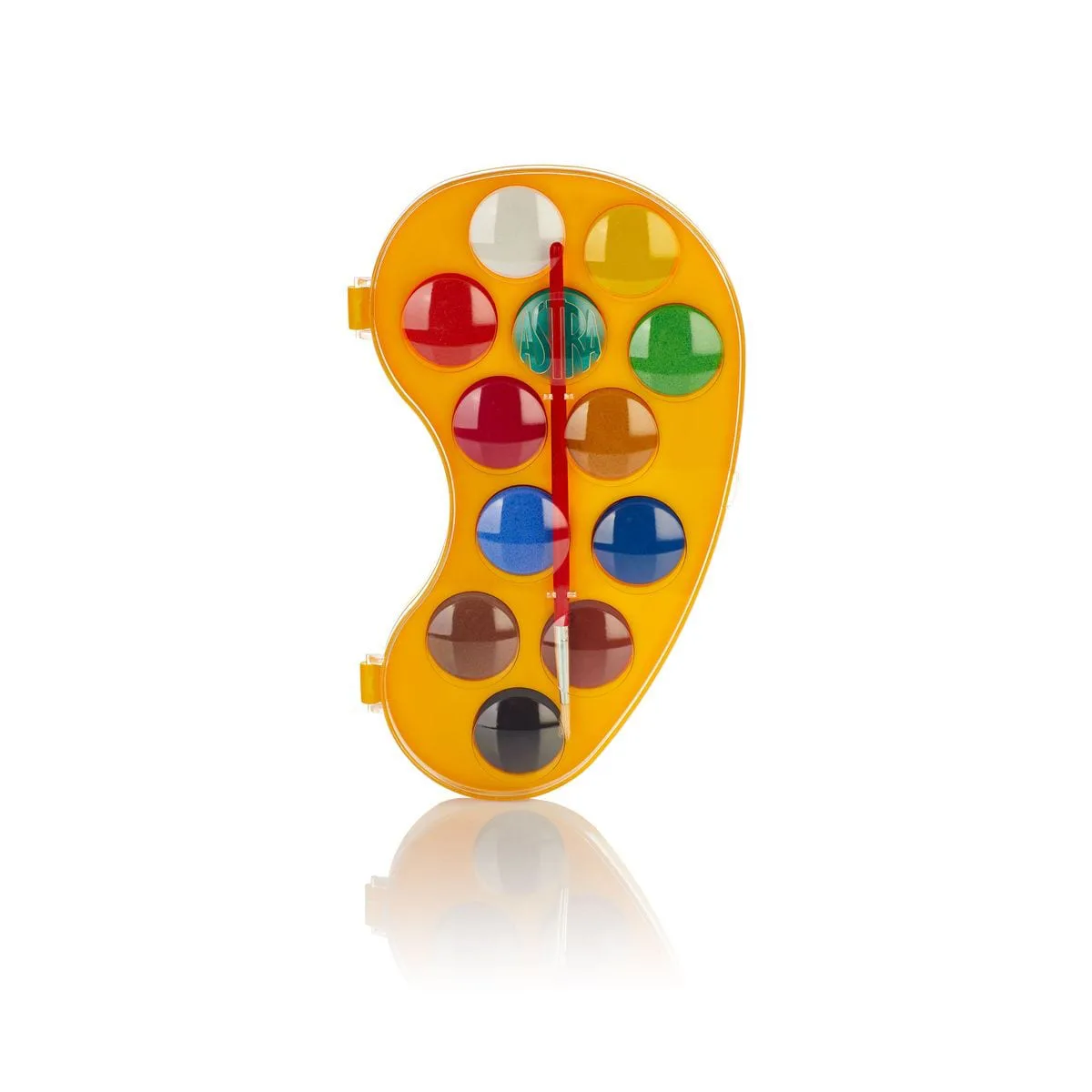 Комплект акварелни бои, Astra, 12 цвята с четка - Image 2