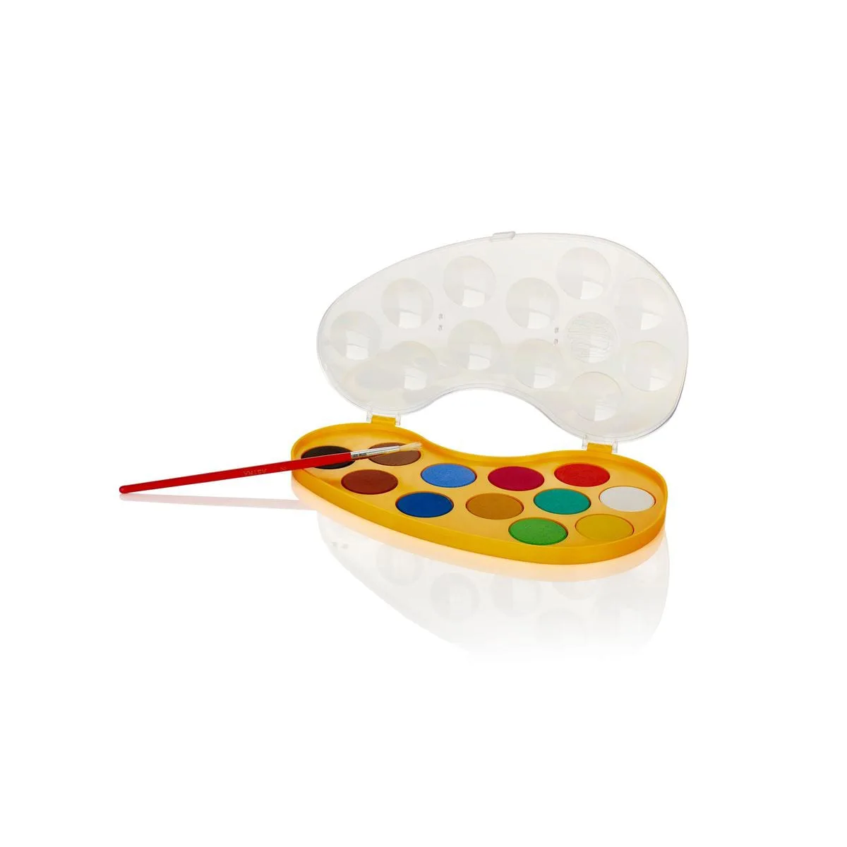 Комплект акварелни бои, Astra, 12 цвята с четка - Image 3