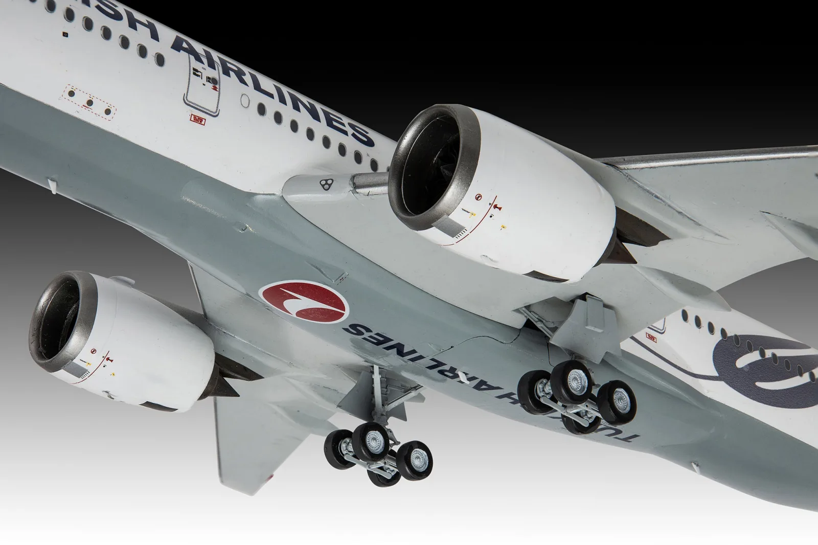 Сглобяем модел, Revell, Самолет Airbus A350-900 Турски авиолинии, 120 части - Image 7