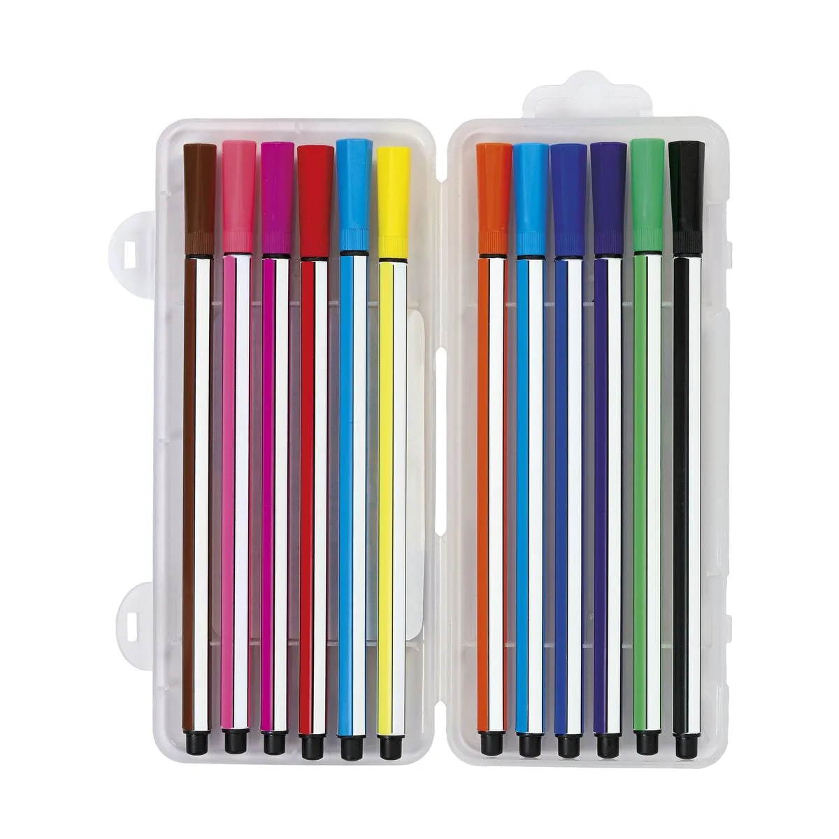 Комплект флумастери, Astra, Шестоъгълни с филц, 12 цвята - Image 2