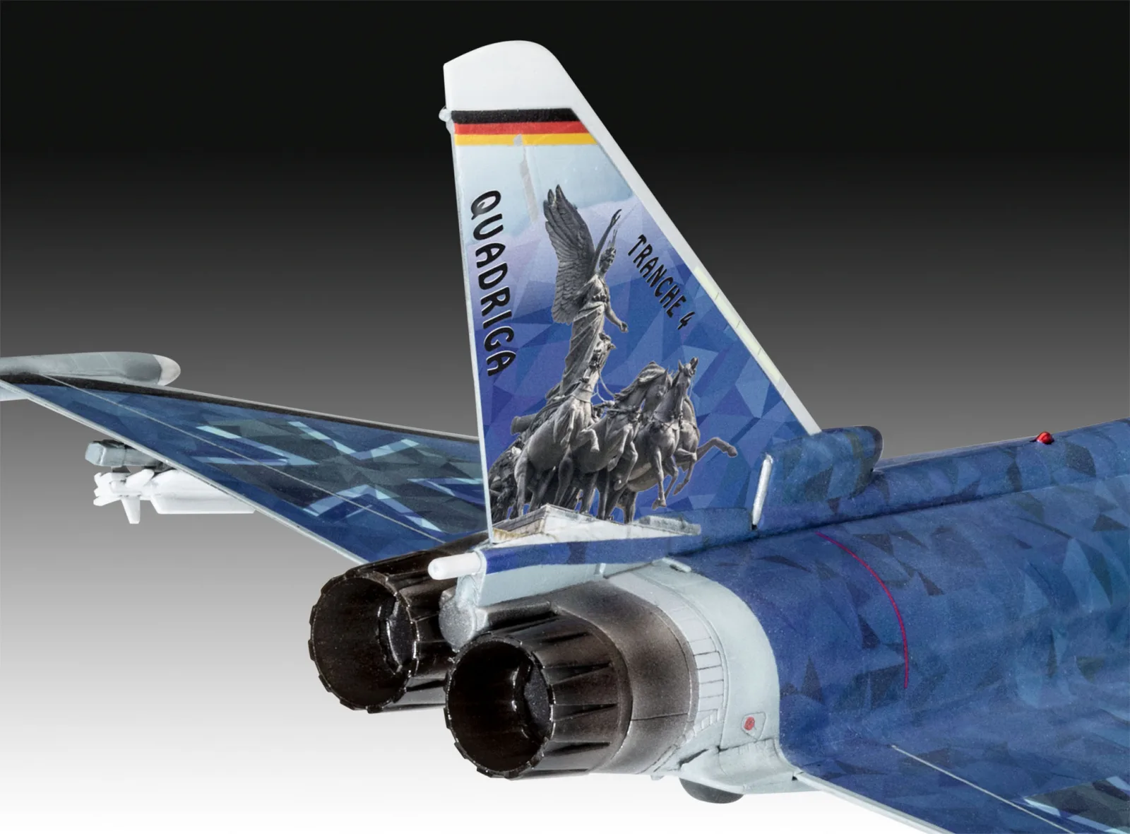Сглобяем модел, Revell, Германски изтребител Eurofighter, Luftwaffe 2020 Quadriga, 85 части - Image 5