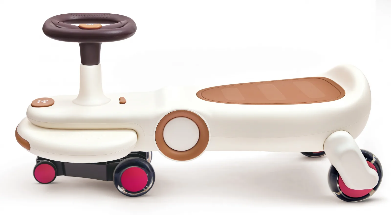 Балансираща количка с LED светлини, Hape, Бяла - Image 3