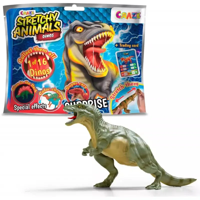 Колекционерска фигурка, Craze, Разтегливи животни, Динозаври - Image 2
