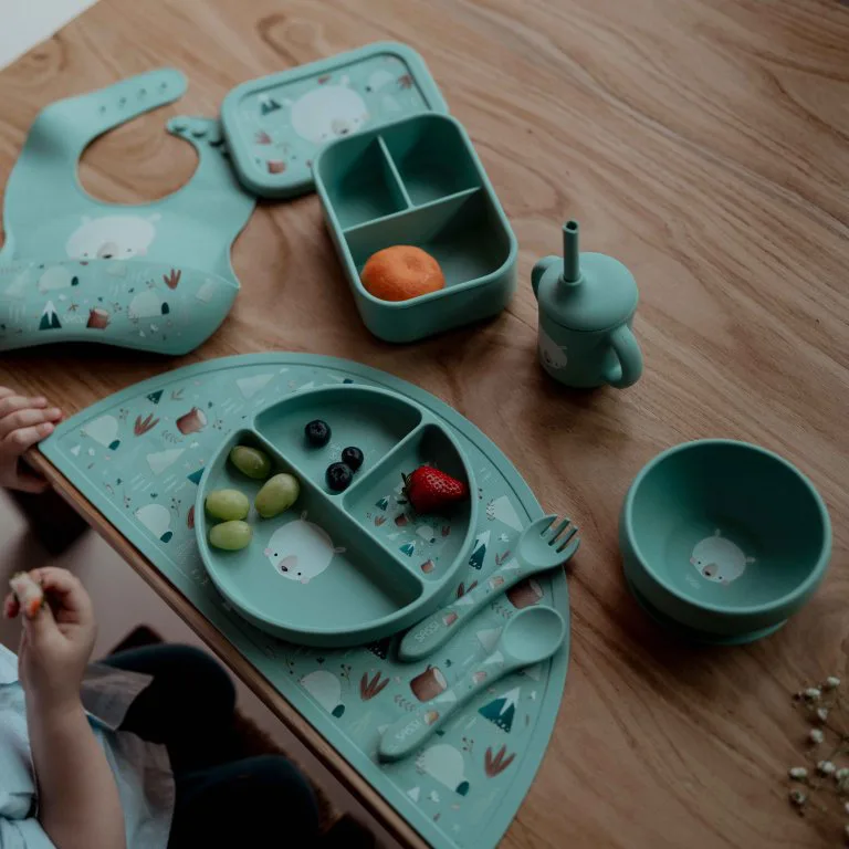 Силиконова разделителна кутия за обяд, Sassi, Мечка - Image 7