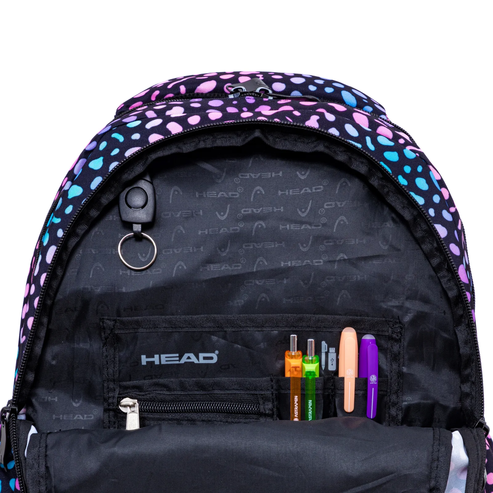 Ученическа раница, HEAD, Бляскави камъчета, AB200, 44 х 32 х 19 см - Image 2