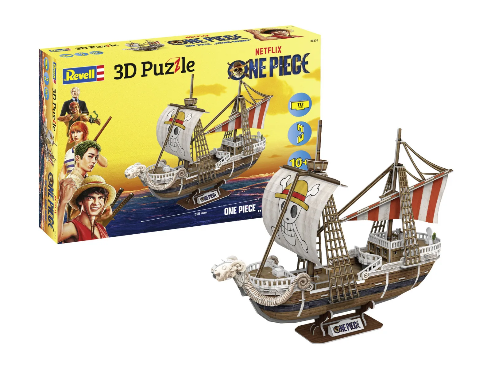 Пъзел, Revell, One Piece, Кораб Going Merry 3D, 112 части - Image 5