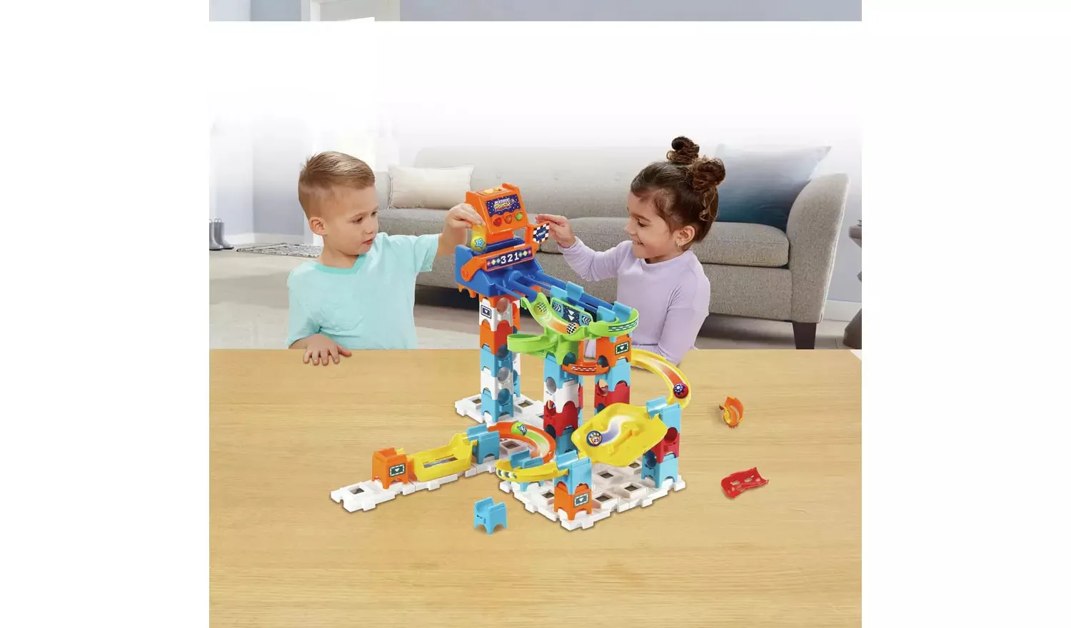 Комплект за игра, Vtech, Цветна писта с топчета, Бърза писта, 78 части - Image 9