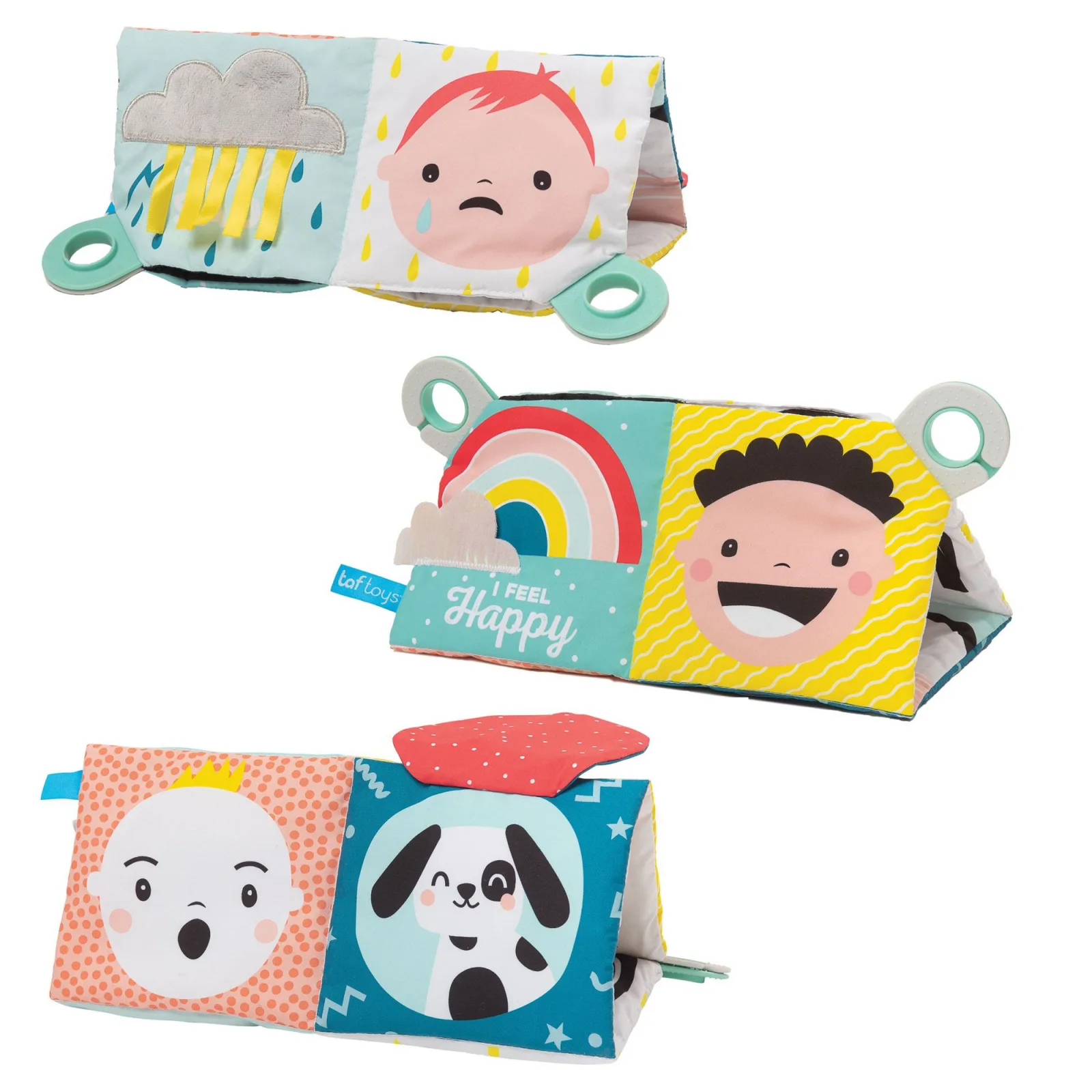 Образователна книжка, Taf Toys, Моята първа игра за разпознаване на емоции, 44 x 33 cm - Image 3