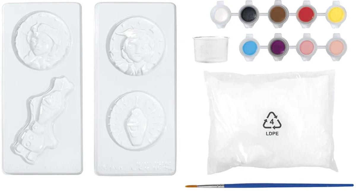 Творчески комплект, Totum, Frozen, Направи си сам гипсови фигурки - Image 2