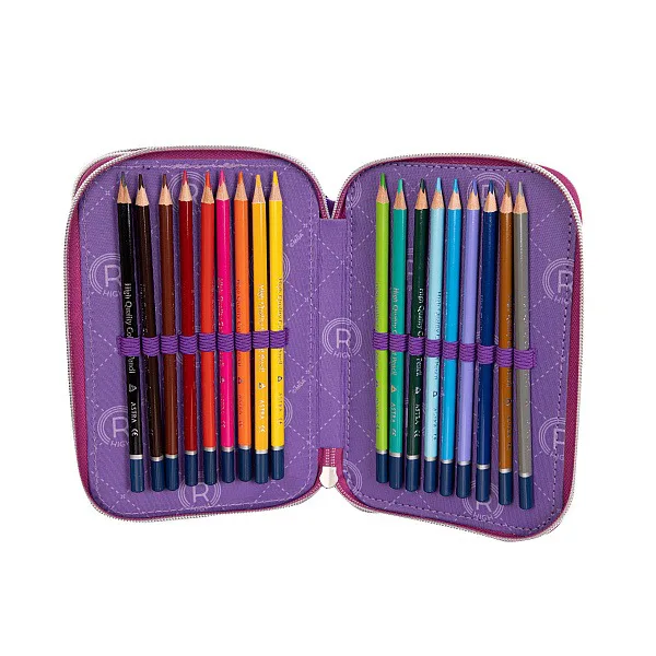 Ученически несесер, Astra, AC31, Rainbow High, Сребърен стил, С аксесоари, 20.5 x 13 x 6 см - Image 4