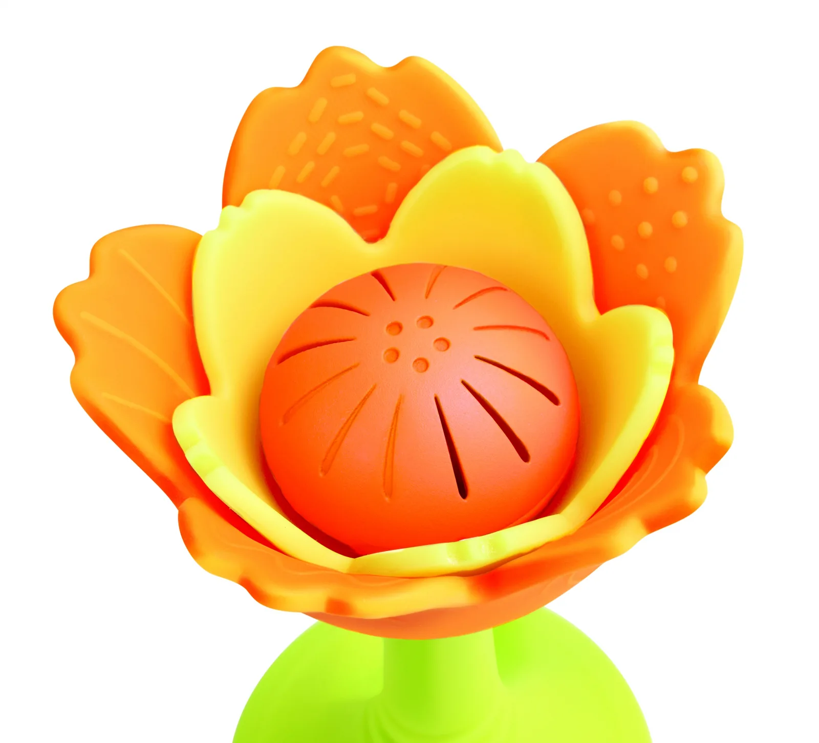 Дрънкалка и гризалка за зъби, Hape, Оранжево цвете - Image 3