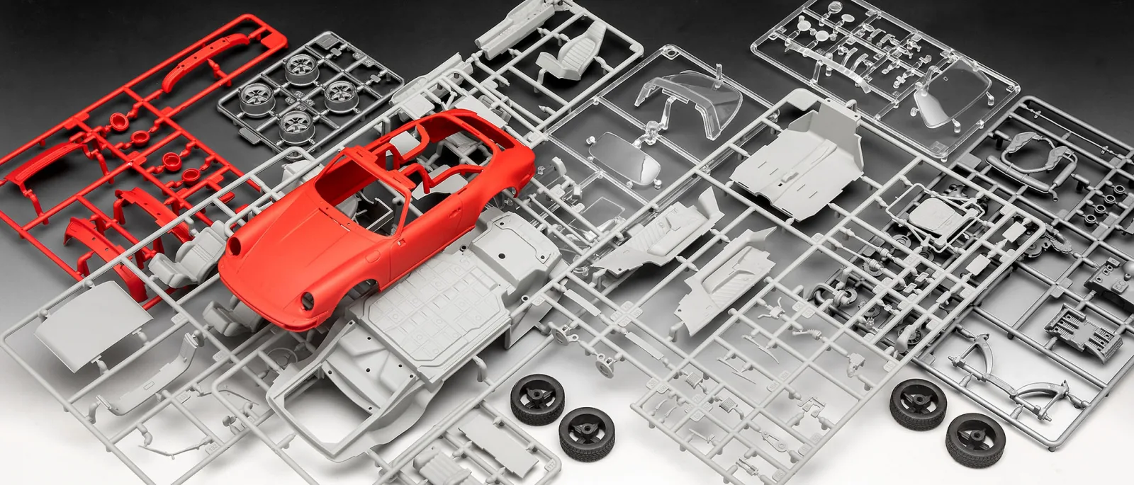 Сглобяем модел, Revell, Porsche 911 Carrera 3.2 G-Model Coupe Targa, 114 части - Image 6