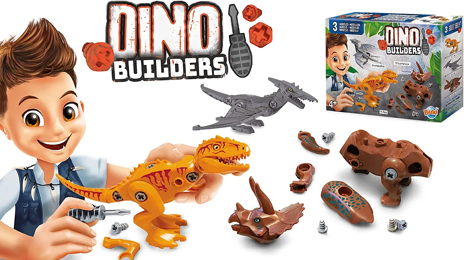 Образователен комплект, Buki France, Сглобяване на динозаври, 3 броя - Image 8
