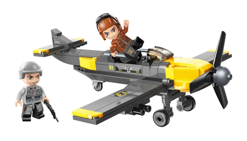 Конструктор, Qman, Combat Zone, Военен самолет, 158 части - Image 3