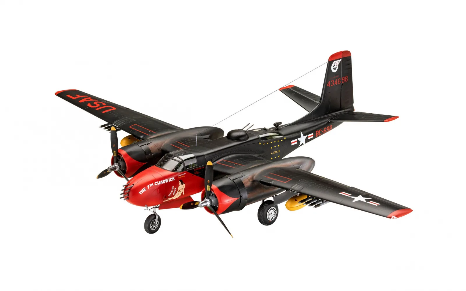 Сглобяем модел, Revell, Бомбардировач B-26B Invader, 259 части - Image 2