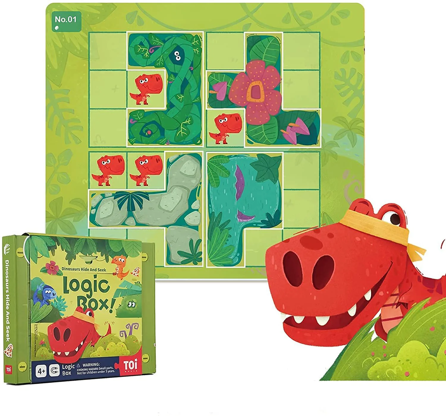 Логическа игра, Toi World, Криеница с динозаври - Image 2
