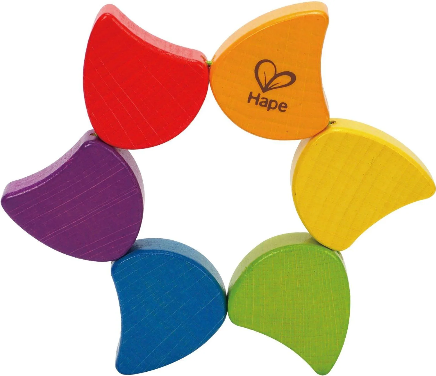 Дървена играчка Hape, Дрънкалка дъга - Image 3