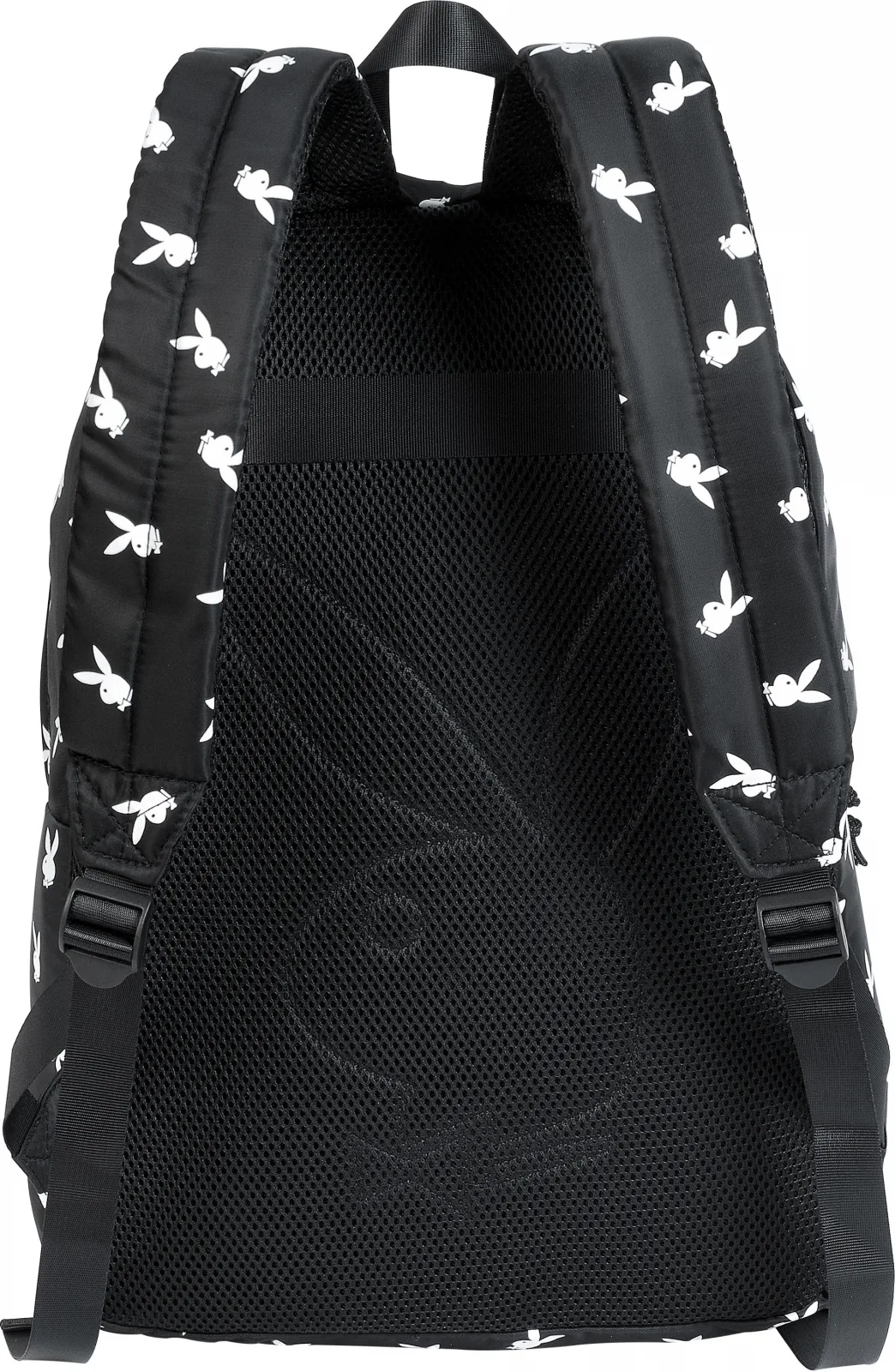 Ученическа раница, Playboy, Bunny Pattern, 45 x 33 x 18 см, Черен - Image 3