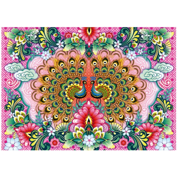 Пъзел, Educa, Бенгалски пауни, 1500 части - Image 2