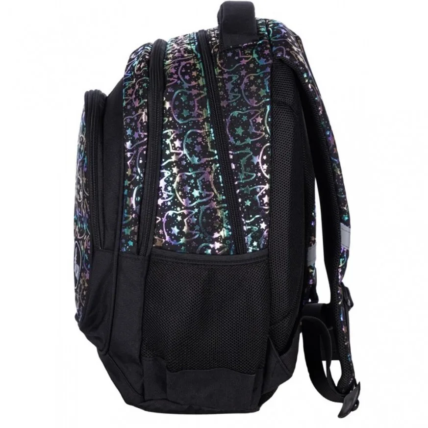 Ученическа раница, Astra, HASH, AB330, Neon Kitty холографски ефект, 39 x 28 x 15 см - Image 3