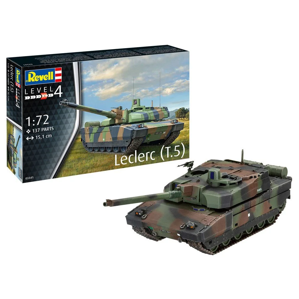 Сглобяем модел, Revell, Френски танк Leclerc T5, 137 части - Image 2